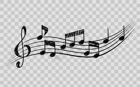 音乐音符 工作人员三字笔记 音乐节奏概念海浪歌曲韵律床单低音唱歌艺术钥匙旋律草图背景图片