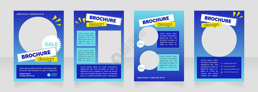 游泳班传单游泳池游泳池访问的空白小册子设计折扣插画