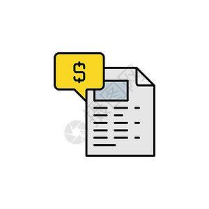 泡泡纸税收 金钱 文件 聊天 bobble 线图标 金融插图图标的元素 优质图形设计图标 可用于网络 徽标 移动应用程序 UI UX插画