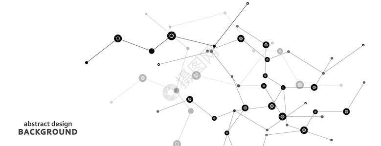 矢量连接线和点 Molecule几何图形通信 技术Banner模板多边形全球三角形医疗化学节点数据互联网生物学科学背景图片