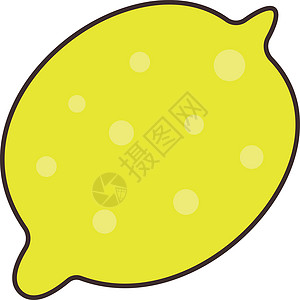 柠檬蔬菜营养果汁资产食物黄色水果插图背景图片
