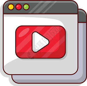 Youtube的YouTube技术网站营销框架按钮控制玩家互联网插图溪流设计图片
