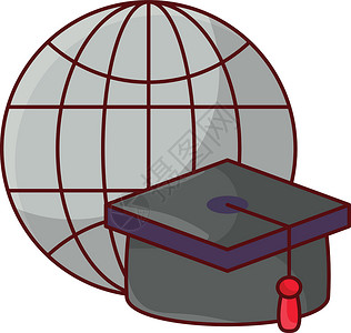 毕业学生仪式大学知识帽子教育世界成就文凭插图背景图片