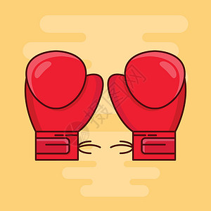 拳击锦标赛竞赛绘画插图手套竞争皮革斗争力量游戏背景图片