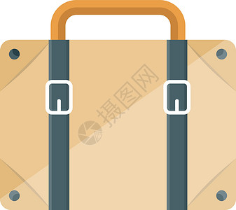 行李手提包旅游航程公文包手提箱文件夹插图旅行案件运输背景图片