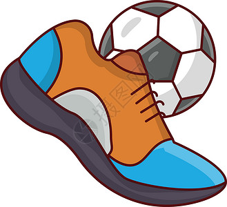 鞋蕾丝黑色玩家插图鞋类男士足球跑步衣服横幅背景图片