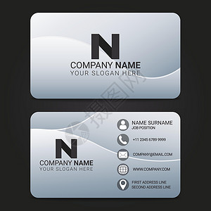 矢量商卡现代设计模版推介会技术创造力身份公司插图标识卡片背景图片
