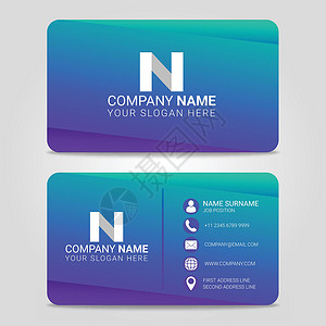 矢量商卡现代设计模版身份推介会技术卡片创造力标识插图公司背景图片
