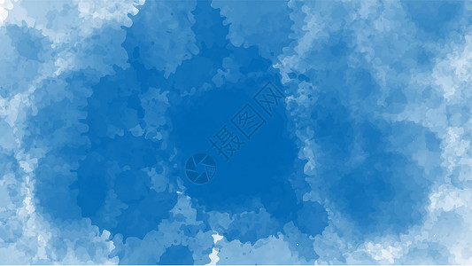您的设计的蓝色水彩背景横幅白色液体卡片墙纸天空绘画艺术刷子创造力背景图片