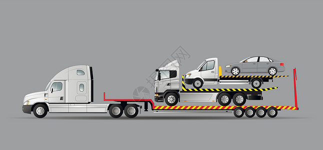 拖车 紧急运输的撤离过程和疏散车辆 - 后撤车辆设计图片