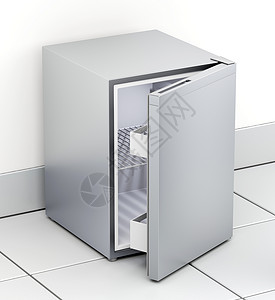 空小型小冰箱冷却器器具架子厨房背景图片