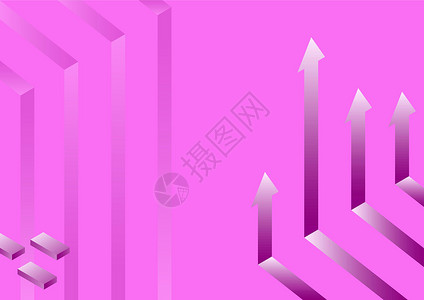紫色发光箭头指向上方的箭头系统象征着成功的项目完成实现提升 显示成功实现财务目标计划的图表设计条状营销金融绘画计算机运动成就紫色数据设计图片