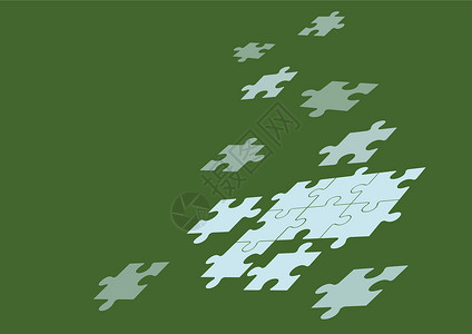 休闲游戏悬浮在空白空间之上的Jigsaw拼图片合在一起 象征着实现展示成功实现项目目标的新想法 掌声图形游戏电脑玩具计算机绘画拼图游戏商设计图片