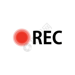 Rec正在录制实时流的图标 REC 图标设计图片