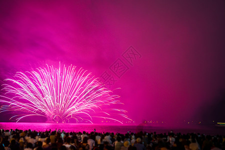 镰仓烟花夏祭节日高清图片