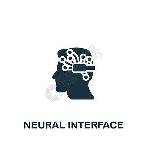 脑图标神经界面图标 单色简单人工智能图标 用于模板 网络设计和信息图的功能性符号Name电脑创新机器人数据脑干智力演讲嗓音食物技术设计图片
