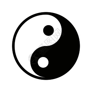 佛教白色燕阳徽章 矢量图标插画