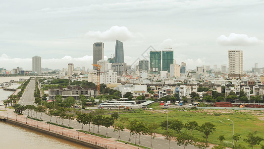 越南大南城的全景 白天背景图片