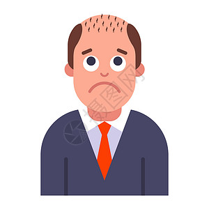 睾酮男性发型秃头的问题 头部的毛发掉了插画