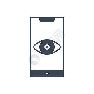 大哥与智能手机有关的矢量晶体图标屏幕网络互联网监视器眼睛电子药片监控电话隐私设计图片