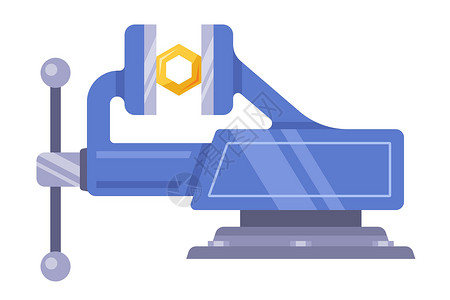 替补蓝色铁皮 总设备 螺母被钉在面罩上插画