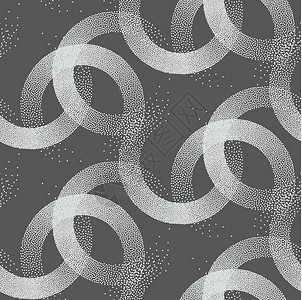 丝状病毒科灰色背景的回溯样式中无缝丝状纹理 可用于织物设计 EPS 10纺织品白色工作粮食过渡传播雕刻圆形云纹黑色插画