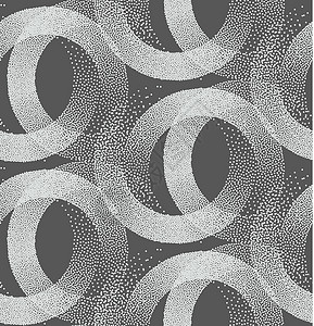 灰色背景的回溯样式中无缝丝状纹理 可用于织物设计 EPS 10过渡雕刻传播工作白色云纹圆形纺织品潮人圆圈背景图片
