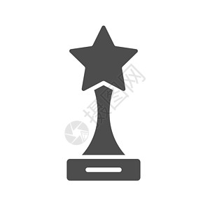 高脚杯图标在白色背景上孤立的奖剪影矢量图标 用于 web 移动应用程序 ui 设计和打印的奖励图标设计图片