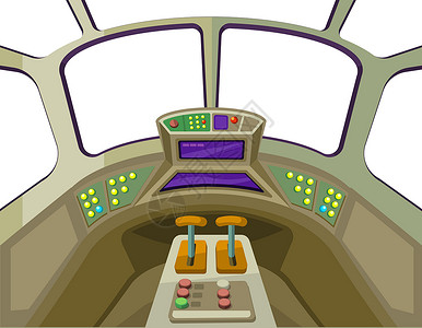 空间飞船控制板 航天器内部背景情况高清图片