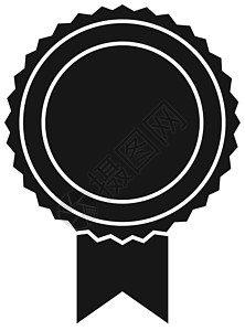 椭圆形海豹圆形装饰海豹图标 保证质量符号插画