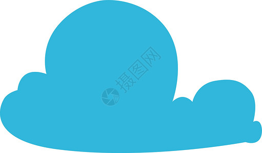 云形符号 有装饰性的天空元素 天气图标背景图片
