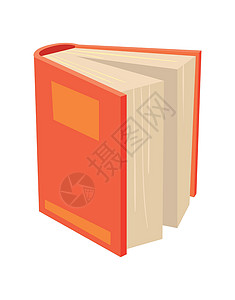 卡通日记开放学习词典 用于科学阅读的卡通教科书 矢量设计图片