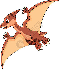 飞恐龙 可爱的翅膀迪诺 Pteranodon图标高清图片