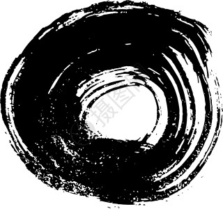 黑色圆圆笔刷孔 黑油漆刻画圈设计图片