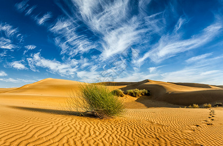 山姆沙漠中的沙丘晴天爬坡海浪信箱天空风景旅行旅游日落冒险背景