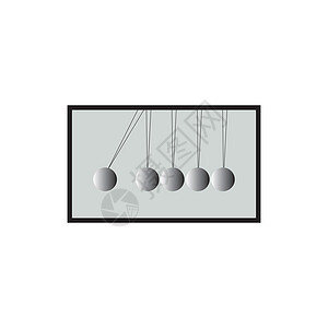 重力球牛顿图标玩具游戏摇篮科学团体网络运动插图重力物理设计图片