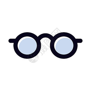 现代眼罩的图标 眼镜的矢量背景图片