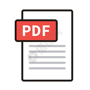 合同协议书格式PDF 文件图标 电子文档 矢量设计图片