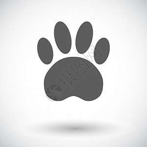 爪子平 ico烙印电脑标识艺术野生动物插图按钮脚印掌印印狗背景图片