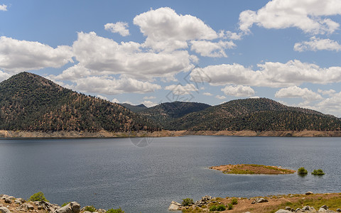 Pine Flat湖水库 加利福尼亚州背景图片