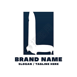 字母L标识设计模板环境迷宫世界徽标插画家六边形公司商业正方形身份背景图片
