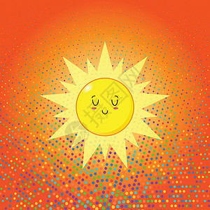 可爱和可敬的太阳漫画Emoji美工设计表情符号情感媒体喜悦舌头漫画插图男人情绪背景图片