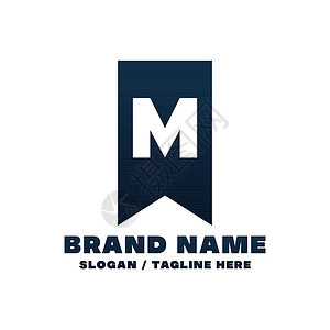 品牌商业策划字母M标识设计模板正方形迷宫世界身份三角形字体公司插图社区商业插画