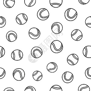 男士内衣网球的无缝模式内衣孩子们运动包装比赛涂鸦圆圈锦标赛活动游戏插画