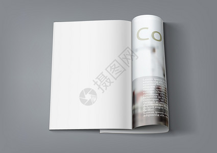 无法打开页面现实杂志 有清晰的页面供您使用推广商业嘲笑白色小样品牌小册子目录空白设计图片