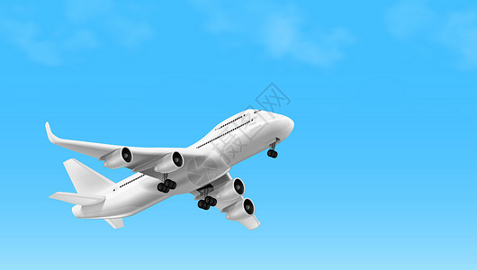 波音公司3D 白色光滑商用喷气飞机起飞后勤航班轮子喷射乘客速度插图飞机场国际旅行设计图片