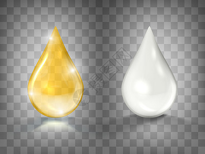 欧米茄黄金油和白奶粉滴设计图片