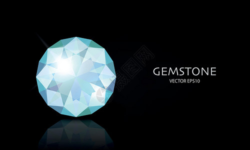 具有三维现实蓝色透明宝石 钻石 Crystal 莱茵石块关于黑色的检查 犹太人概念 设计模板 Clipart红宝石插图宝藏奢华礼背景图片