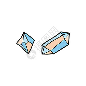钻石手工面条水晶插画