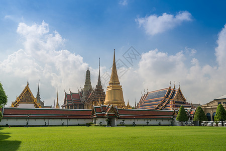 玉佛寺 泰国曼谷的皇家寺庙 位于曼谷大皇宫附近艺术建筑金子宝塔宗教场地地标文化旅行城市背景图片